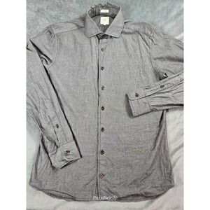 Taylor Stitch Jack Shirt Mens Medium 40 Cotton Handmade Oxford Pocket Button